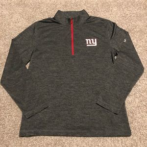 New York Giants Grey Half ZIP Size Medium
